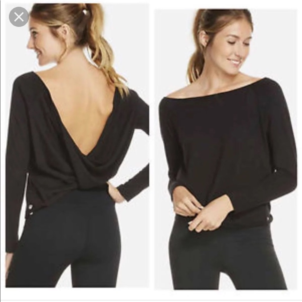 💋SOLD💋Fabletics  long sleeve criss cross back